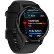 Garmin Venu 3 Fitness GPS Smartwatch Steel Bezel w  Black Case + Accessories Bundle Discount