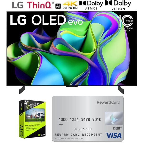 LG OLED evo C3 65  HDR 4K Smart OLED TV (2023) w  4 Yr Warranty + $100 Gift Card on Sale