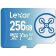 Lexar 256 GB FLY microSDXC UHS-I Memory Card (3-Pack) + Drone Software Bundle For Cheap