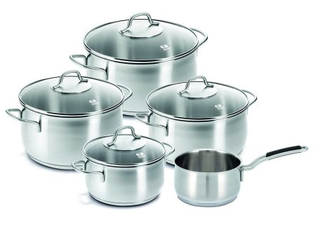 Beka Royal 5(9) piece Cookware Set, Stainless Steel Online now