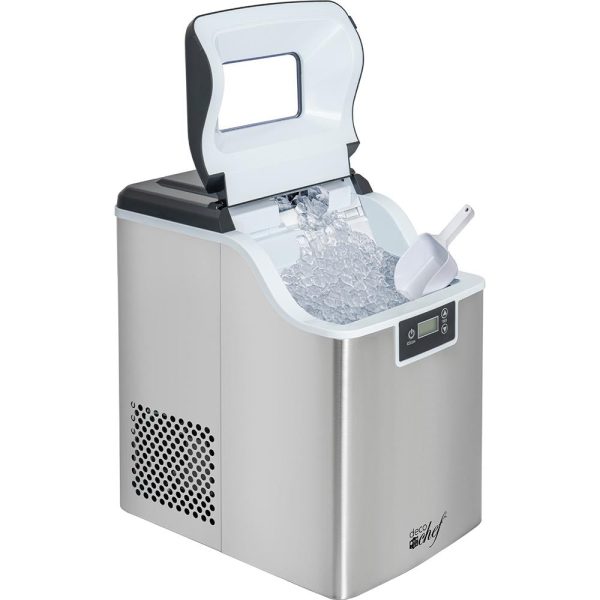 Deco Chef 44LB Countertop Nugget Ice Maker, 2.6LB Auto-Renew Basket 1.8LB Hour, Stainless Sale