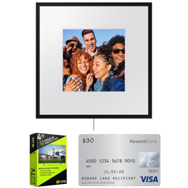 Samsung Photo Music Frame Smart Speaker (2024) w  4 Year Warranty + Gift Card Bundle Cheap