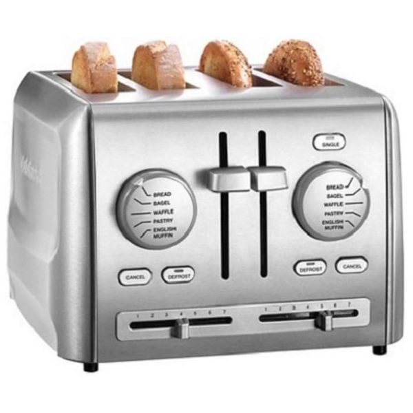 Cuisinart CPT-640P1 4-Slice Custom Select Toaster, Stainless Steel Refurbished Supply