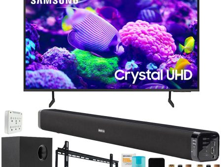 Samsung DU7200 50  Crystal 4K UHD Smart TV (2024) with Deco Gear Home Theater Bundle Online Hot Sale