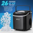 Deco Chef Compact Countertop Ice Maker 26LBs in 24HRs, 9 Ice Cubes in 6 Minutes, Black Online