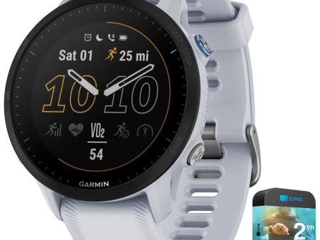 Garmin Forerunner 955 GPS Smartwatch Whitestone with 2 Year Extended Warranty Cheap