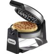 Cuisinart WAF-F10 Belgian Round Waffle-Iron Maker, Single, Black Stainless (Refurbished) Online Hot Sale