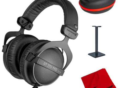 BeyerDynamic DT 770 Pro Closed Dynamic Headphones - 32 Ohm w  Accessories Bundle For Cheap