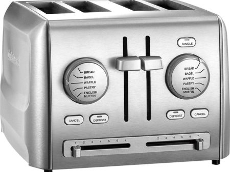 Cuisinart CPT-640P1 4-Slice Custom Select Toaster, Stainless Steel Refurbished Supply