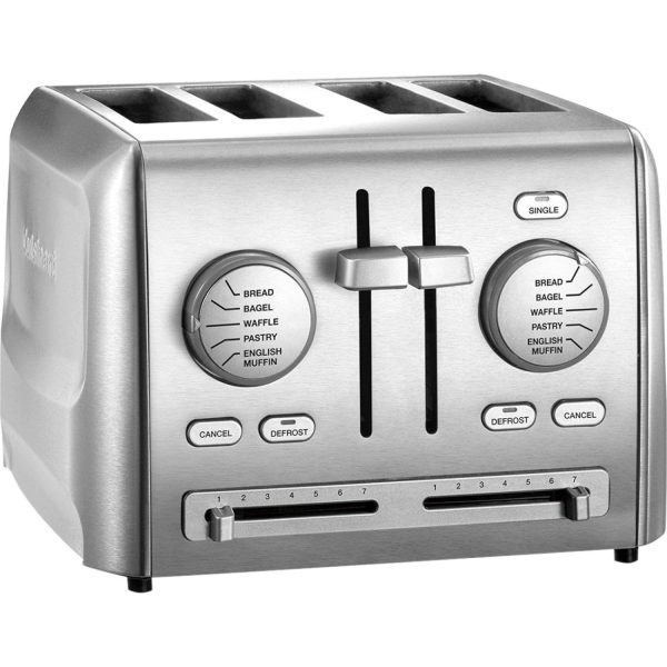 Cuisinart CPT-640P1 4-Slice Custom Select Toaster, Stainless Steel Refurbished Supply