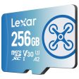 Lexar 256 GB FLY microSDXC UHS-I Memory Card (3-Pack) + Drone Software Bundle For Cheap