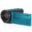 Minolta 4K Ultra HD   56 MP Waterproof Camcorder Blue with Lexar 128GB Card Online Sale