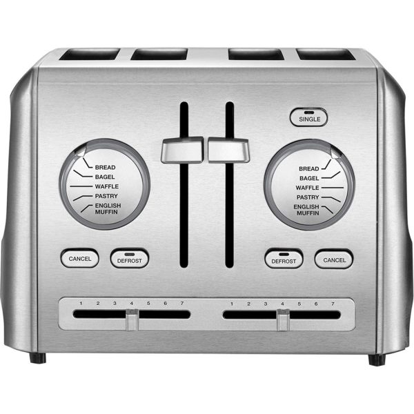 Cuisinart CPT-640P1 4-Slice Custom Select Toaster, Stainless Steel Refurbished Supply