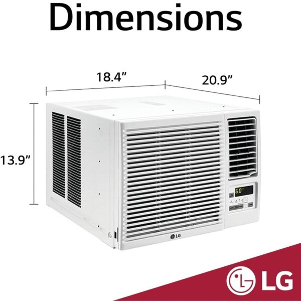 LG 7,500 BTU Window Air Conditioner with Heating & Cooling 320 Sq.Ft (Refurbished) Online now