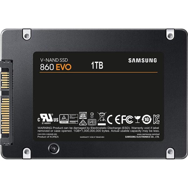 Samsung 1TB Solid State Drive 860 EVO 2.5  SATA III - Open Box For Sale