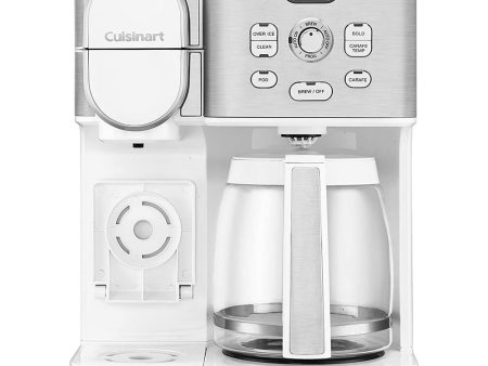 Cuisinart 2-IN-1 Center Combo Brewer Coffee Maker, White - Open Box Discount