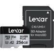 Lexar 256GB Professional Silver Plus microSDXC Card, 205MB s Read, 150MB s Write For Discount