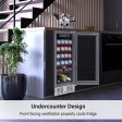 Deco Chef 15  Under Counter Beverage Cooler and Refrigerator, 115 Cans, Beer, Wine, Soda Online now