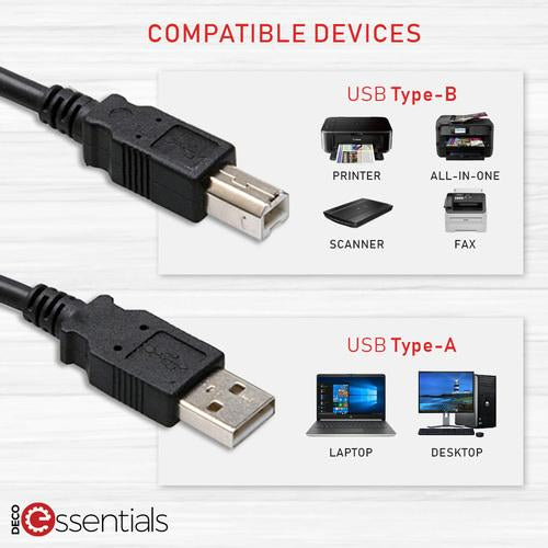 Monoprice High-Speed 6FT USB 2.0 Printer Cable, USB Type-A Male to Type-B Male - Open Box Online now