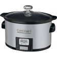 Cuisinart PSC-350 3.5 Quart Programmable Slow Cooker, Stainless Steel, Refurbished Online Sale