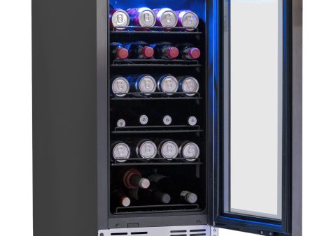 Deco Chef 15  Under Counter Beverage Cooler and Refrigerator, 115 Cans, Beer, Wine, Soda Online now