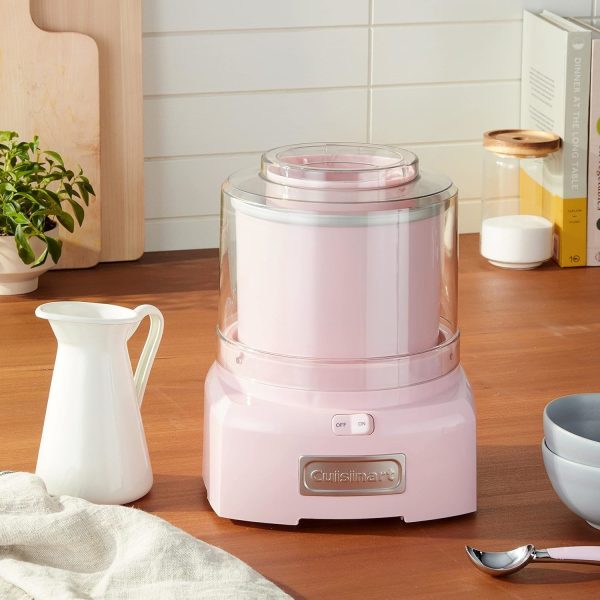 Cuisinart ICE-21PK Frozen Yogurt - Ice Cream & Sorbet Maker, Pink, 1.5 Quart, Refurbished Online Hot Sale