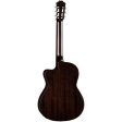 Dean EC BKB Espana Classical Acoustic Guitar, Solid Spruce Top, Black Burst Hot on Sale