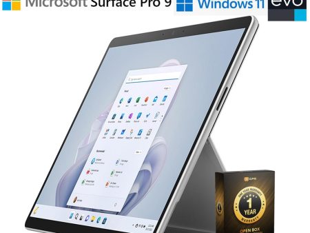 Microsoft Surface Pro 9 13  Tablet i7 32GB 1TB Platinum Open Box+1 Year Warranty Supply